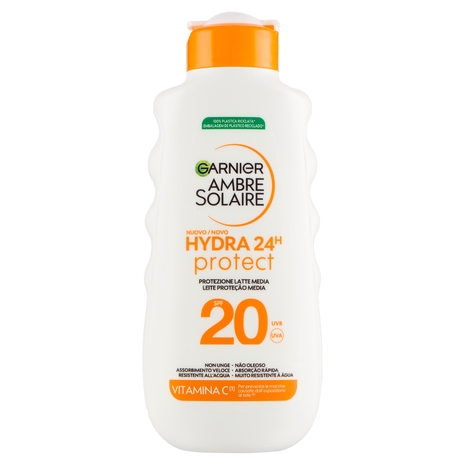 Garnier Ambre Solaire Hydra 24H Protect Protezione Latte Media SPF20 175 ml